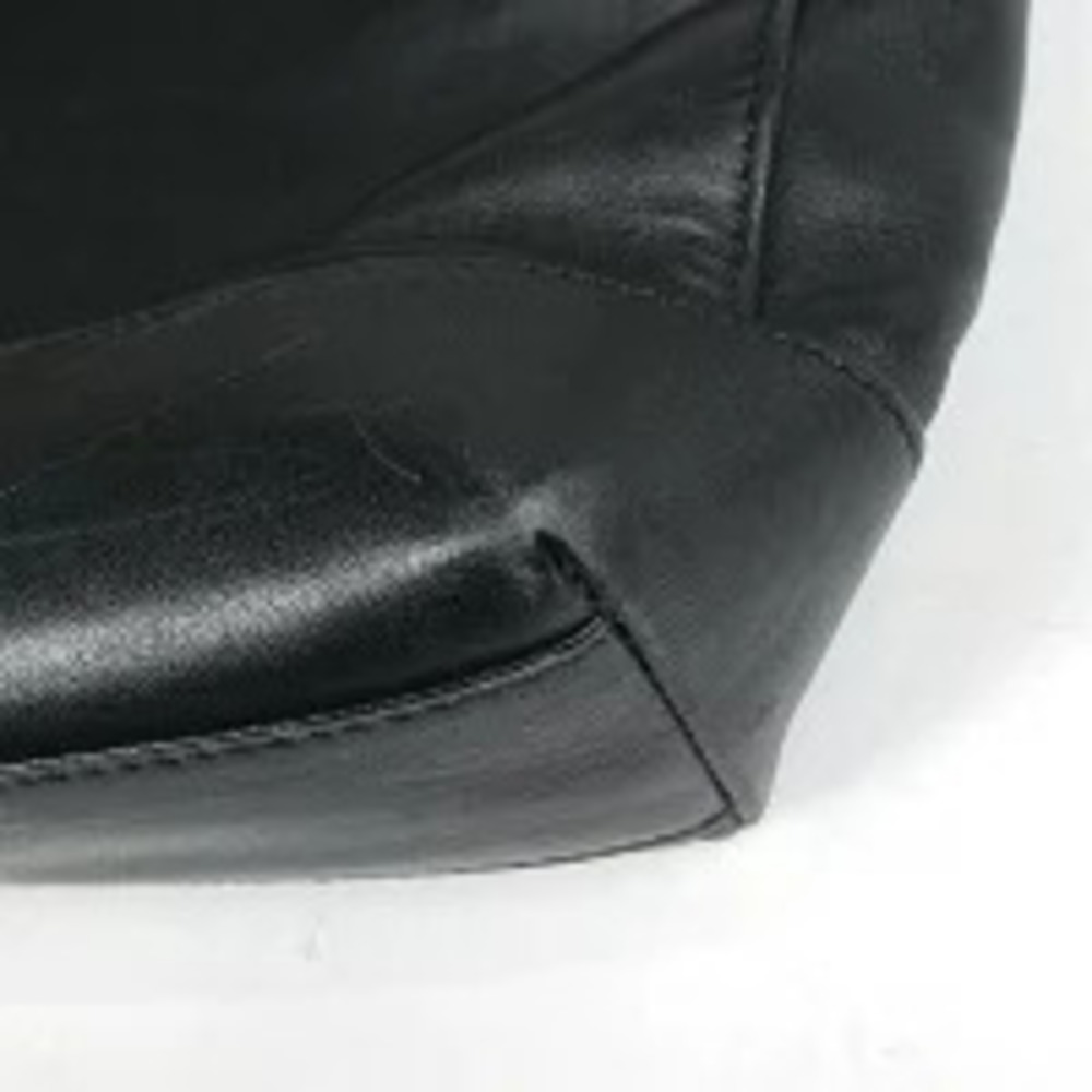 Loewe Handbag Business Bag Anagram Leather Black Shoulder Black